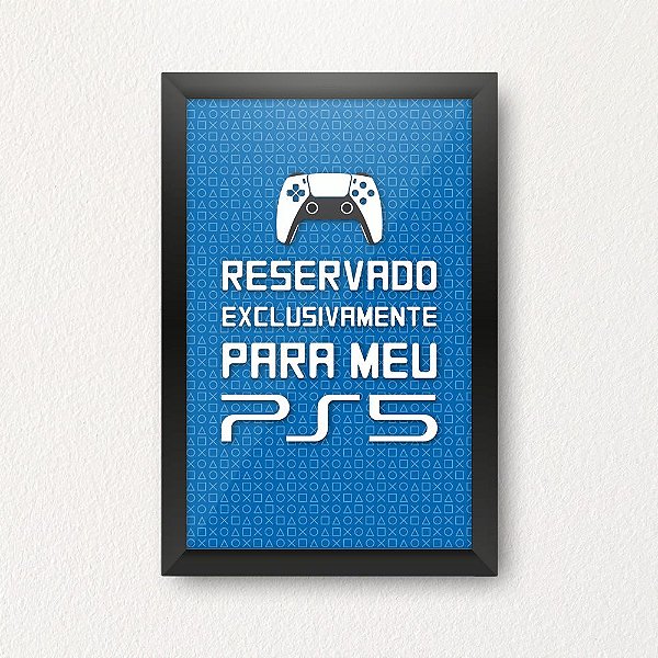 Quadro Porta Dinheiro - PS5 AZUL