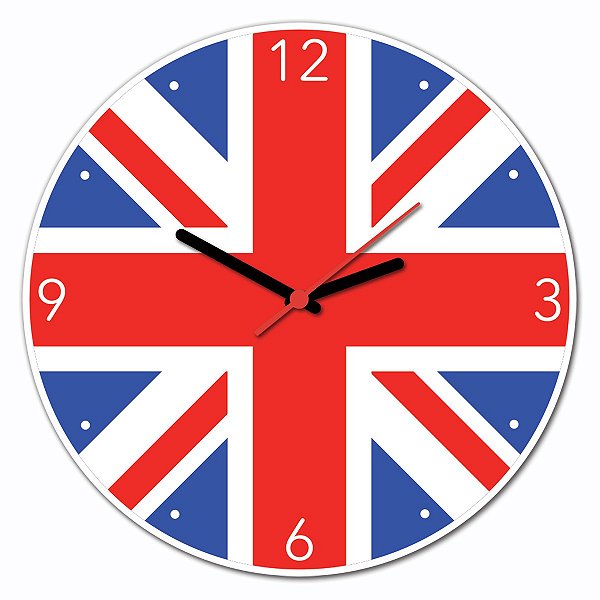 Relógio de Parede - Londres - Bandeira da Inglaterra