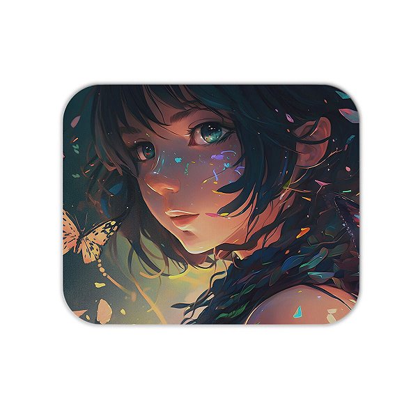 Mouse Pad em Tecido - Anime Girl - Butterfly