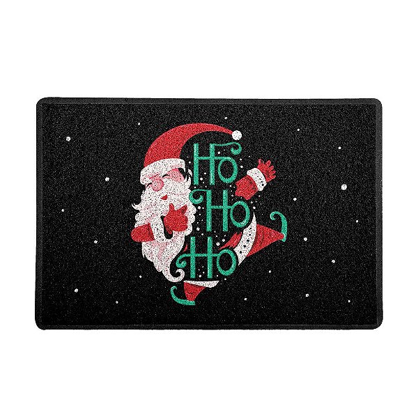 Capacho 60x40cm - Papai Noel HO HO HO