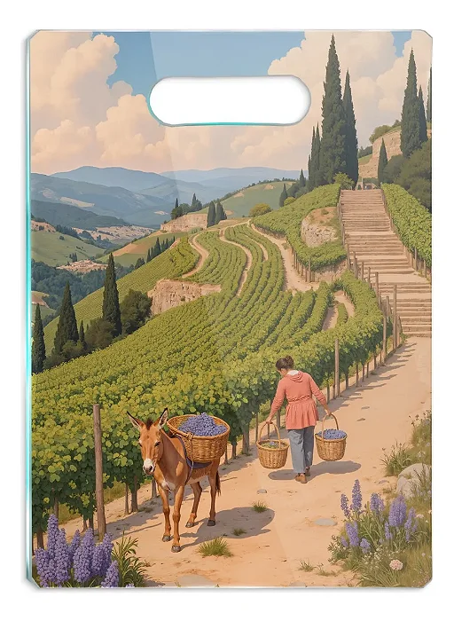 Tábua De Vidro - Vintage Campos De Lavanda - 35x25 - Beek