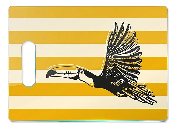 Tábua De Carne De Vidro - Tucano Tropical - 35x25 - Beek