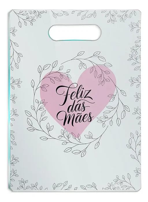 Tábua De Carne De Vidro - Dia Das Mães - Feliz das Mães - 35x25 - Beek
