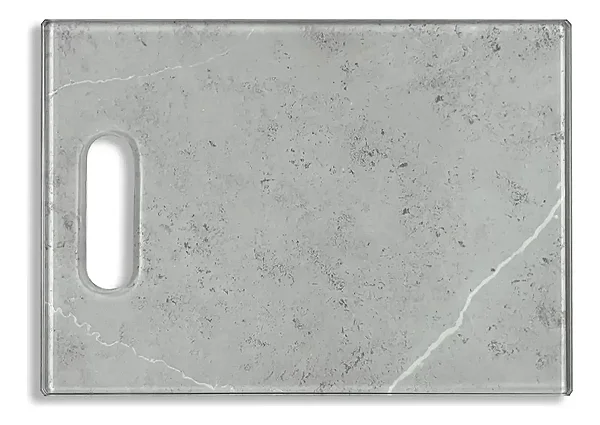 Tábua De Carne De Vidro - Mármore Armani - 35x25 - Beek