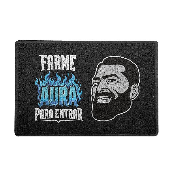 Capacho / Tapete 60x40cm 10mm - Farme Aura Para Entrar
