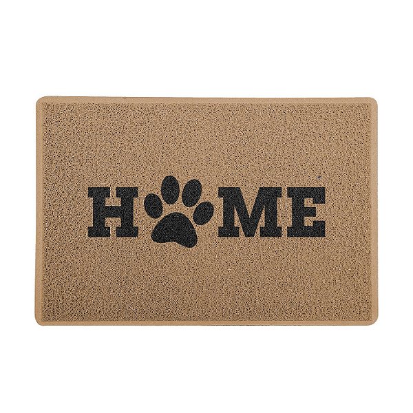Capacho / Tapete 60x40cm 10mm - HOME PET - Bege OU Preto