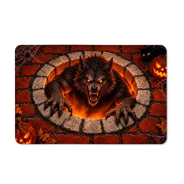 Tapete de Tecido Multiuso - Halloween - Lobisomem