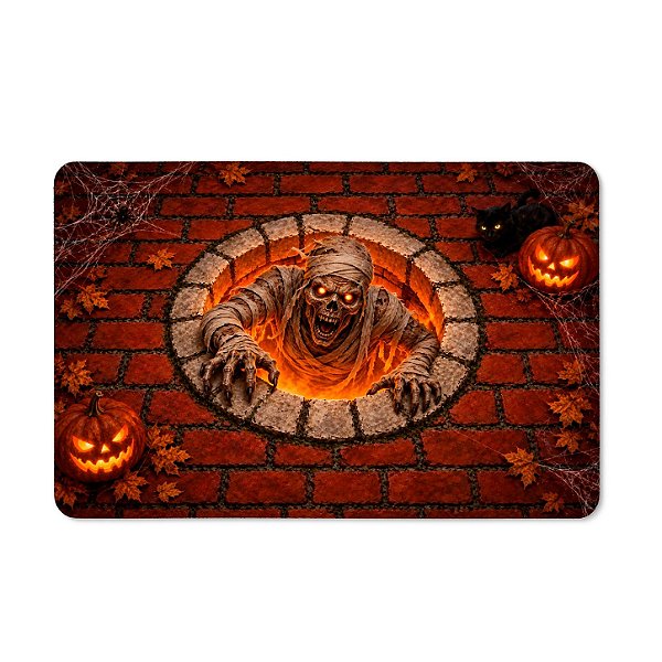 Tapete de Tecido Multiuso - Halloween - Múmia Assustadora