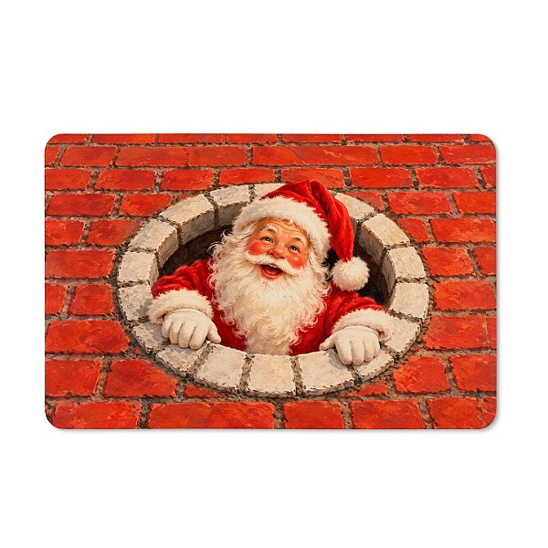 Tapete de Tecido Multiuso - Natal - Papai Noel Natalino