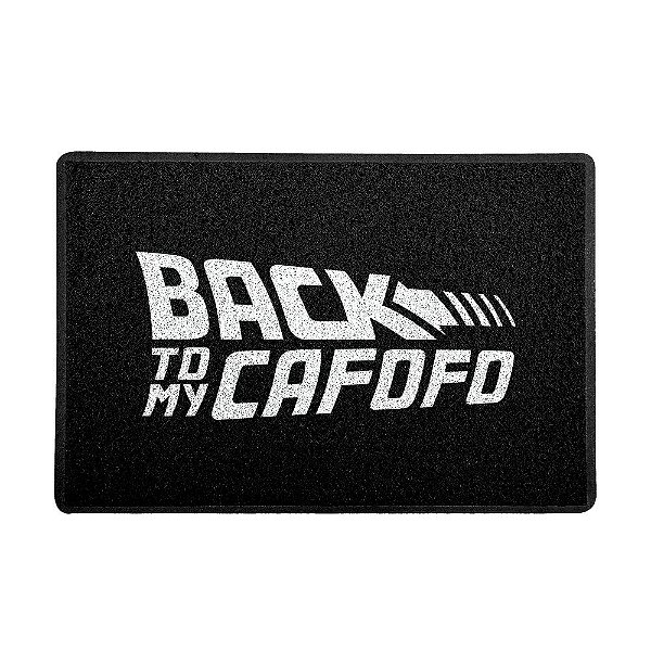 Capacho 60x40cm Back to my Cafofo BRANCO - Beek