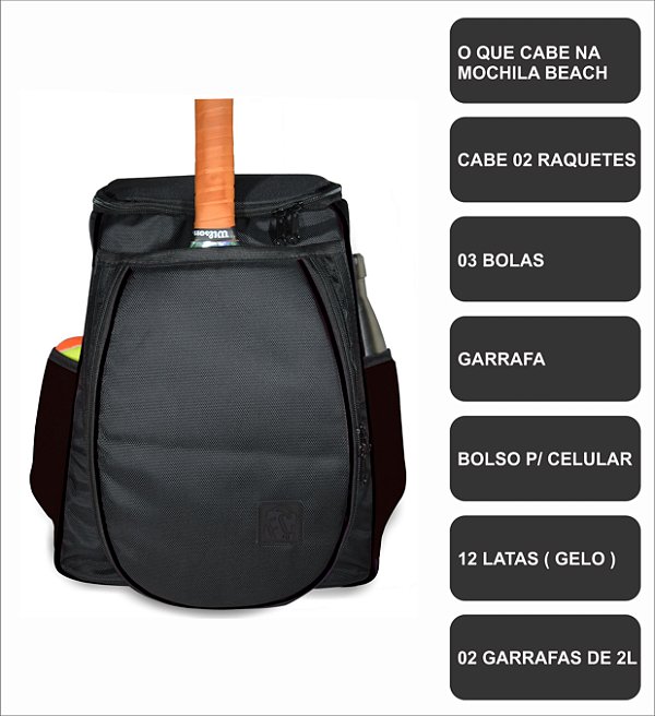 Mochila Térmica // PRETA // BEACH