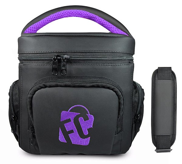 Bag Luxo Preta Com Roxo