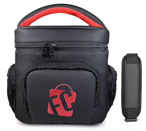 Bag Luxo Preta Com Vermelho