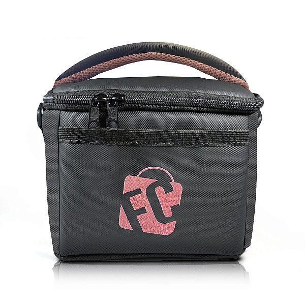 Bag Preta com rosa bebe