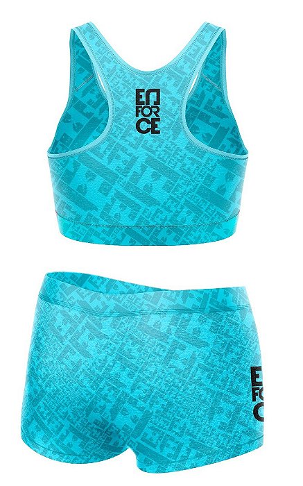 Comprar Conjunto Fitness Feminino Dyeu Top Nadador Alça Fina e