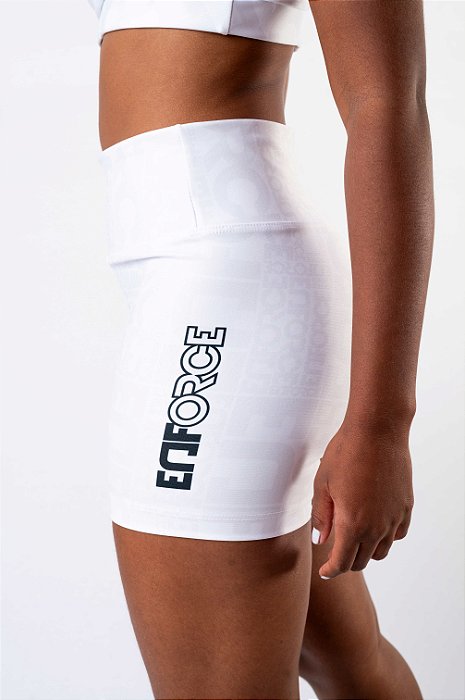 Short Feminino White - Enforce Fitness