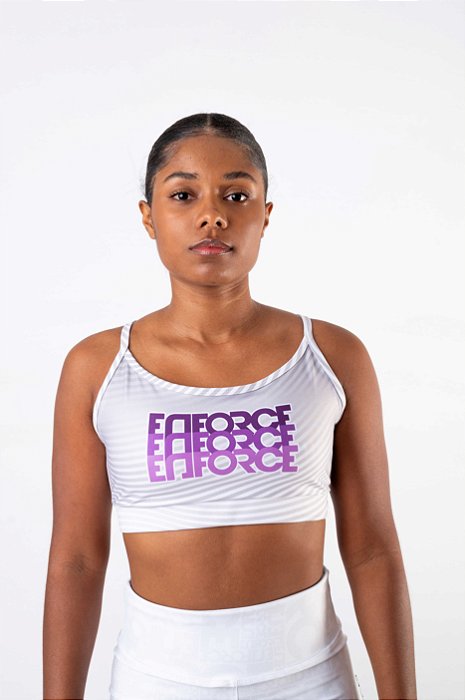 Top Alça Striped Purple - Enforce Fitness