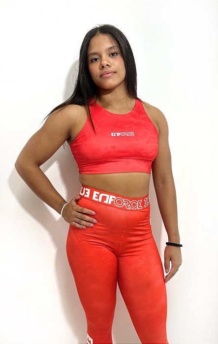 LEGGING AUTHENTIC Cherry - ENFORCE FITNESS