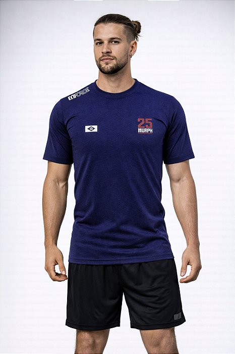 Camiseta "Coleção Murph" BANDEIRA AZUL - Enforce Fitness