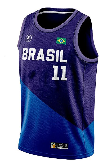 Camisa Regata Dryfit Brasil No11 Dois Tons Personalizado