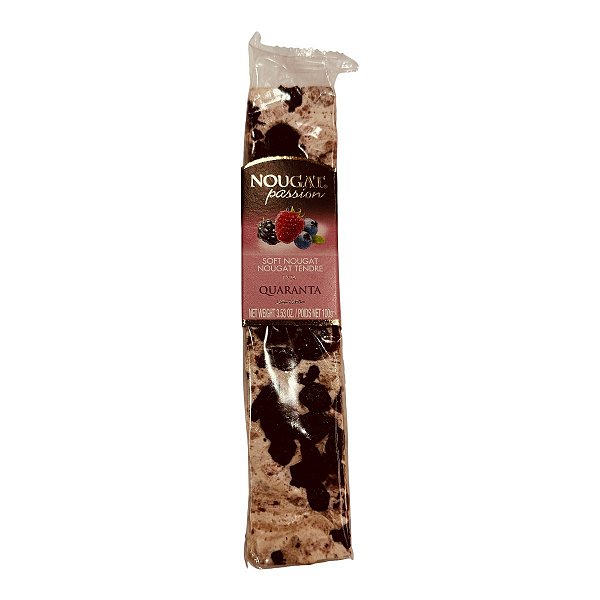 Torrone Quaranta Nougat Frutas Vermelhas 100g