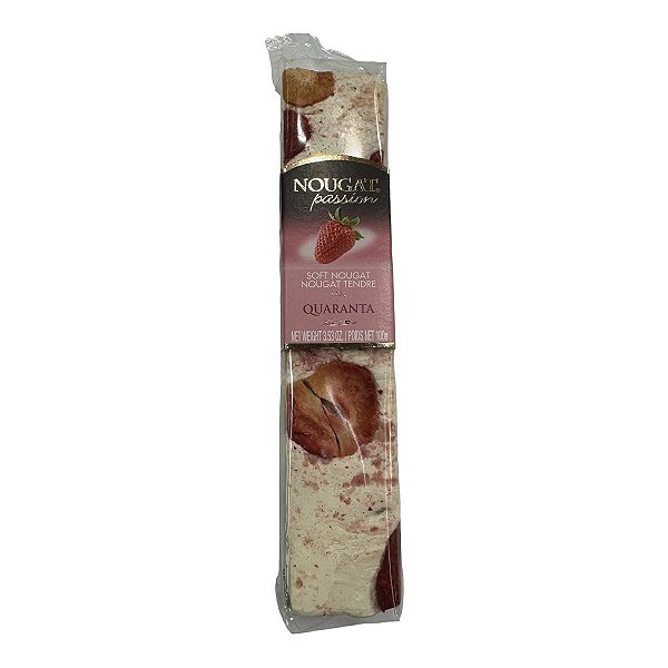 Torrone Quaranta Nougat Creme De Morango 100g