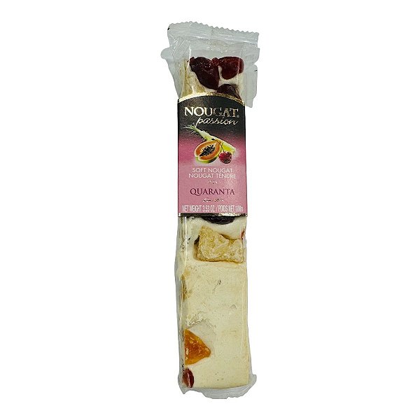 Torrone Quaranta Nougat Frutas Tropicais 100g