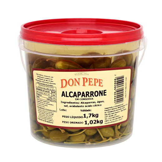 Alcaparrone Em Conserva Don Pepe 1,7Kg