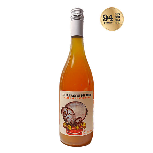 Vinho Bco El Elefante Pisador - Vinho Laranja Orgânico 750Ml