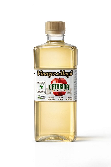 Vinagre De Maçã Organico Catarina 600ml