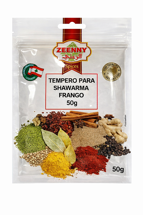 Tempero Em Pó P/ Shawarma - Frango 50g