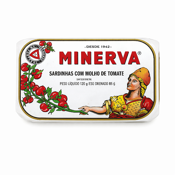 Sardinha Minerva Com Molho de Tomate 120g