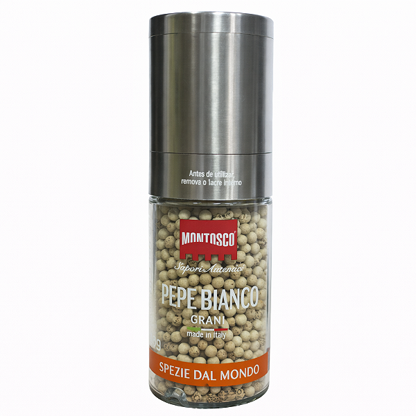 Pimenta Branca em Grãos com Moedor Montosco 90g