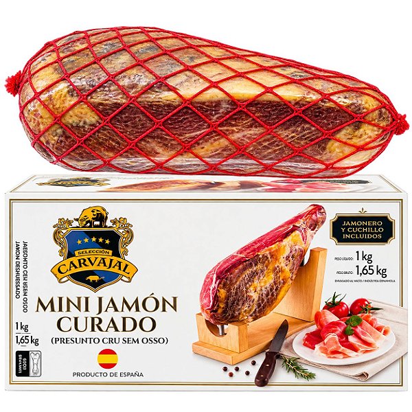 Kit Mini Jamon Presunto Serrano Curado Carvajal1kg