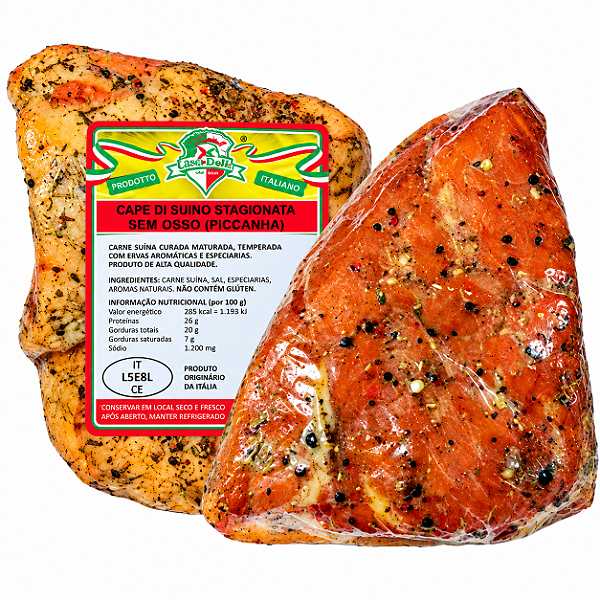 Picanha Suina Defumada e Temperada-Saborosa