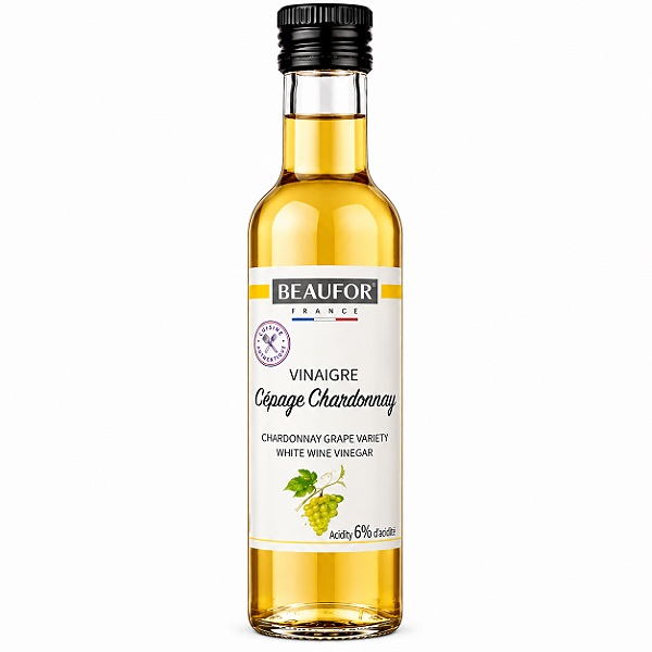 Vinagre de Vinho Branco Cépage Chardonnay 250ml - Beaufor France