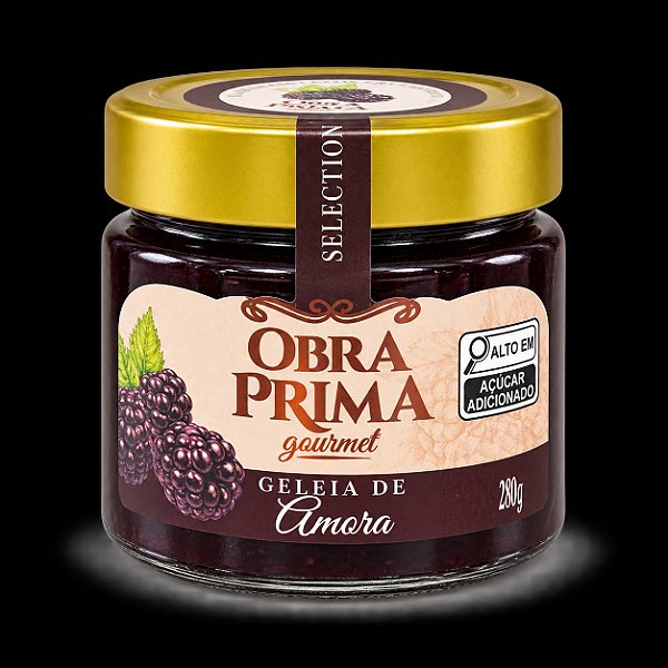 Geleia de Amora Gourmet 230g -OBRA PRIMA