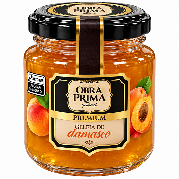 Geleia de Damasco Gourmet Premium 260g - Obra Prima