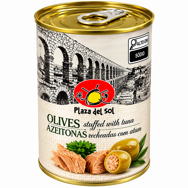 Azeitonas Recheadas C/Atum 280g - Plaza Del Sol