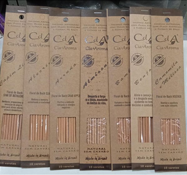 Kit 7 Incenso 100% Natural Dallas