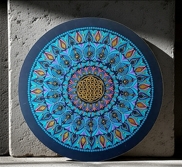 Mandala 60cm Azul