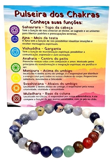 Pulseira de Pedras e Cristais Dallas