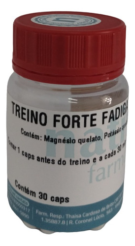 Treino Forte Fadiga Muscular Nativa Farma