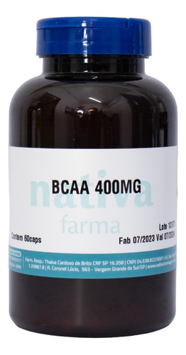 BCAA 400mg Nativa Farma
