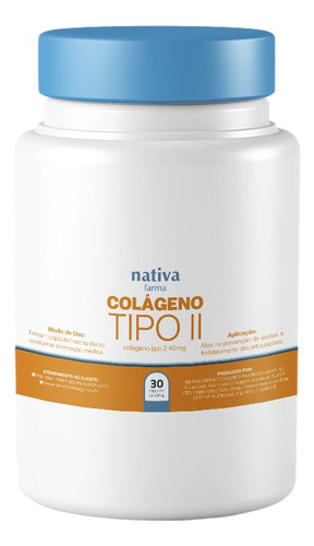Colágeno Tipo 2 40MG Nativa Farma