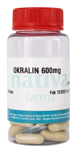 Okralin 600mg Nativa Farma