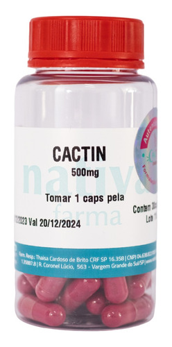 Cactin 500mg Nativa Farma
