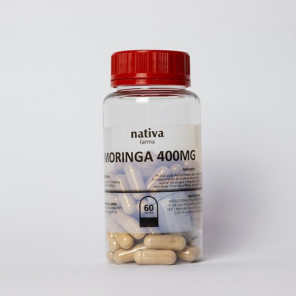 Moringa 400mg Nativa Farma 60 Cápsulas