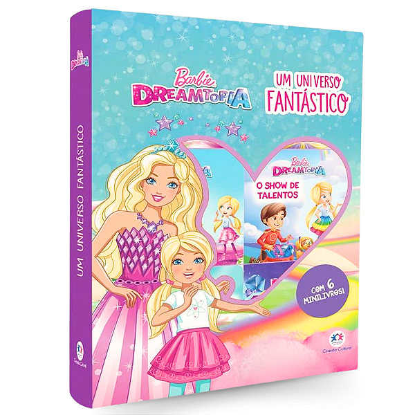 Livro Infantil Box Histórias Barbie Dreamtopia Capa Dura