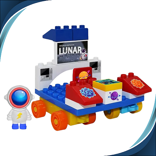 Blocos De Montar Astronauta Brinquedo De Montar Presente